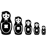 Ambiance - sticker sticker lots de poup�es russes