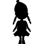 Ambiance - sticker sticker poup�e avec des tresses