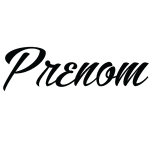 Ambiance - sticker sticker prnom personnalisable calligraphie old school