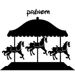 Ambiance - sticker sticker pr�nom personnalisable carrousel