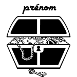 Ambiance - sticker sticker prénom personnalisable coffre aux mille trésors Ambiance - sticker sticker prénom personnalisable coffre aux mille trésors