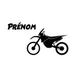 Ambiance - sticker sticker pr�nom personnalisable et sa moto