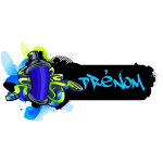 Ambiance - sticker sticker pr�nom personnalis� bonbonne de graffiti