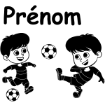 Ambiance - sticker sticker pr�nom personnalis� enfants foot