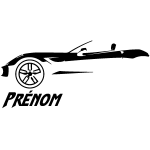 Ambiance - sticker sticker pr�nom personnalis� voiture de luxe