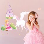 Ambiance - sticker sticker princesse, licorne et ch�teau