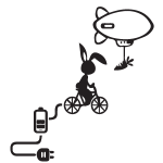 Ambiance - sticker stickers prise lapin