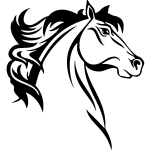 Ambiance - sticker sticker profil cheval