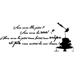 Ambiance - sticker sticker recette citation cuisine cr�pes vous avez d'la p�te?