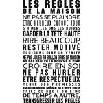 Ambiance - sticker sticker les r�gles de la maison