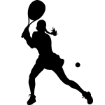 Ambiance - sticker sticker revers d'une joueuse de tennis
