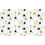 Ambiance - sticker rev�tement adh�sif rouleau enfant animaux africains h60 x l100 cm