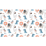 Ambiance - sticker rev�tement adh�sif rouleau enfant animaux joyeux h60 x l100 cm