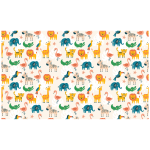 Ambiance - sticker rev�tement adh�sif rouleau enfant animaux multicolores h60 x l100 cm