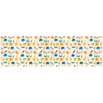 Ambiance - sticker rev�tement adh�sif rouleau enfant animaux multicolores h60 x l200 cm