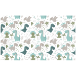 Ambiance - sticker rev�tement adh�sif rouleau enfant dinosaures en famille h60 x l100 cm