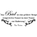 Ambiance - sticker sticker salle de bain citation das bad ist ine grobere . . . - der duden