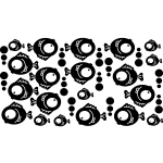 Ambiance - sticker sticker salle de bain groupe de poissons avec bulles