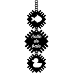 Ambiance - sticker sticker salle de bain pendentif