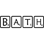 Ambiance - sticker sticker salle de bain scrabble bath