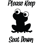 Ambiance - sticker sticker seat down