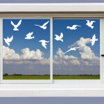 Ambiance - sticker sickers �lectrostatiques oiseaux qui volent