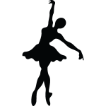 Ambiance - sticker sticker silhouette danseuse