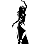 Ambiance - sticker sticker silhouette danseuse �xotique