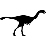 Ambiance - sticker sticker silhouette dinosaure