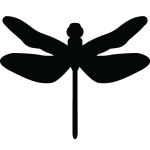 Ambiance - sticker sticker silhouette libellule