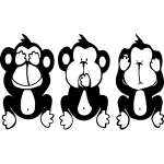 Ambiance - sticker sticker singes de sagesse