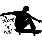 Ambiance - sticker sticker skate et rock'n roll