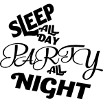 Ambiance - sticker sticker sleep all day party all night