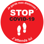 Ambiance - sticker stickers sol stop covid - 19
