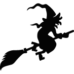 Ambiance - sticker sticker sorci�re volant