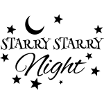 Ambiance - sticker sticker starry starry night