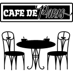 Ambiance - sticker sticker paris sur une terrasse