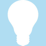 Ambiance - sticker tableau blanc ampoule