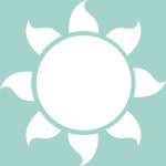 Ambiance - sticker sticker tableau blanc design soleil