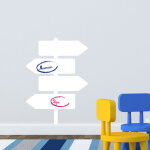 Ambiance - sticker tableau blanc panneaux