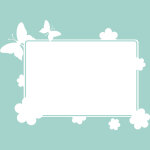 Ambiance - sticker sticker tableau blanc papillons dans un champ