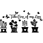 Ambiance - sticker sticker take care of my love
