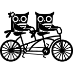 Ambiance - sticker sticker le tandem de chouettes