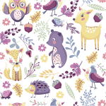 Ambiance - sticker sticker tapisserie chambre enfant les animaux du parc