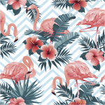 Ambiance - sticker sticker tapisserie tropicale bahia