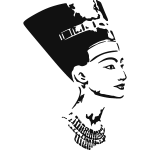 Ambiance - sticker sticker t�te �gyptienne - n�fertiti