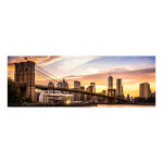 Ambiance - sticker sticker t�te de lit pont de brooklyn au couch� du soleil