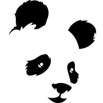 Ambiance - sticker sticker t�te de panda de face