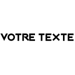 Ambiance - sticker sticker texte personnalisable classique urbain