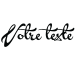 Ambiance - sticker sticker texte personnalis� calligraphie brush